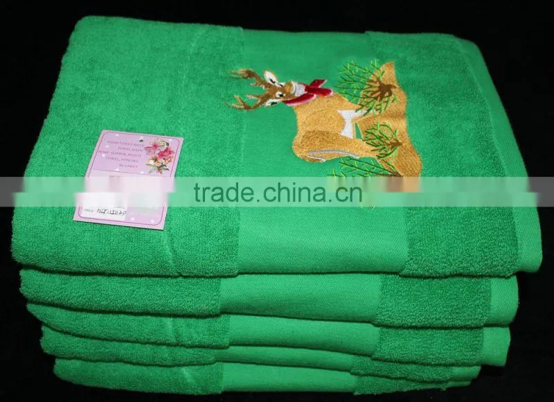 High quality embroidery terry towels bath towels for home hotel