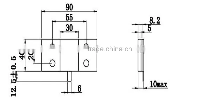 RIG42 1000W RF Flange high power ceramic resistor