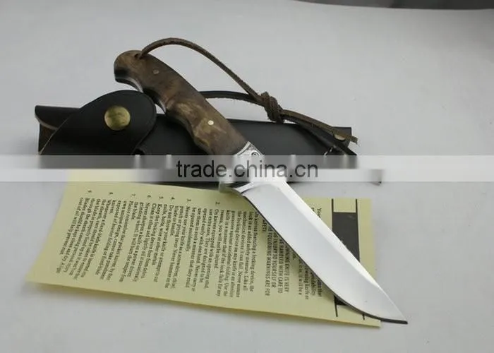 OEM handmade Wood Hunting Survival Knife