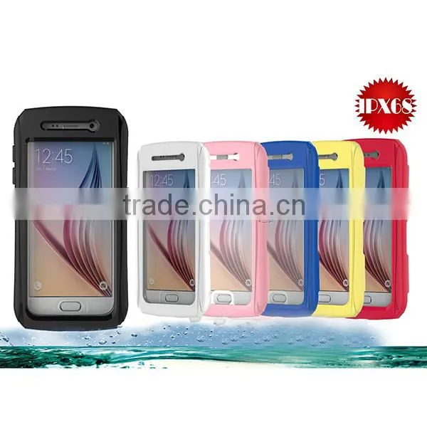 For Samsung Galaxy S6 Edge S6 Case Waterproof Shockproof With Button