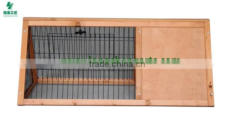 Triangle wooden rabbit cage