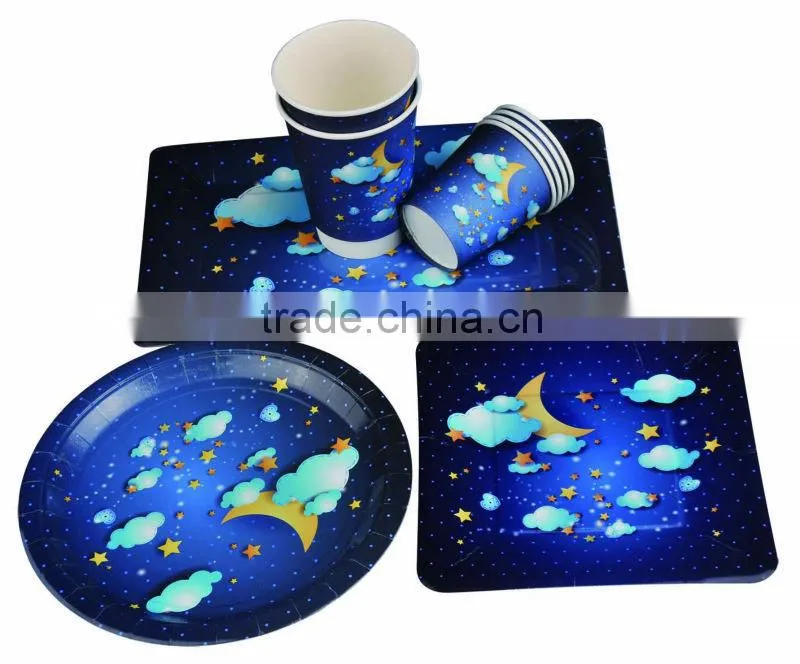 Rectangular customer designed food grade cardboard fast food plates