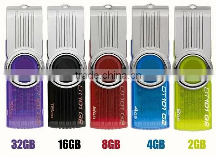 Original Quality 8 Gig Brand DT101 G2 USB Flash Drive 4 8 16 32 64 G GB Real Capacity Wholesale OEM Swivel USB Key