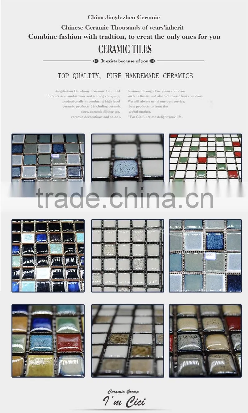 Swimming pool mosaic tile with high quality CC-Z001