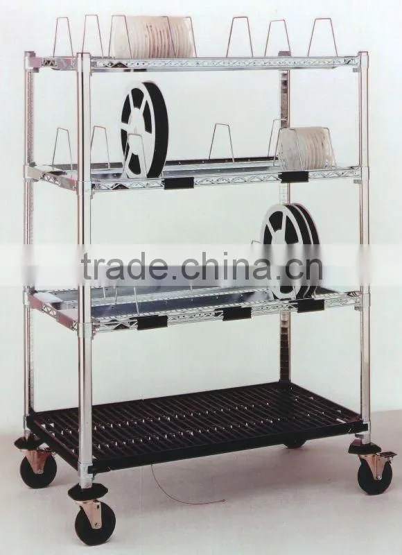 Metal Industrail Anti-Static ESD Tray Cart