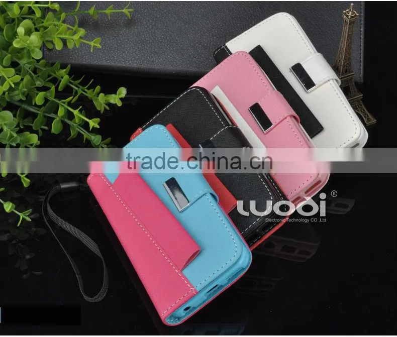 hit color series cross grain leather case for Samsung note3