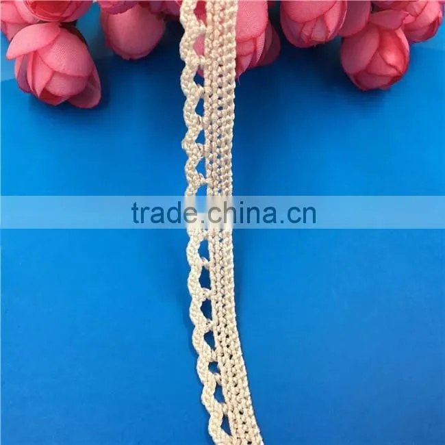 H0266E Elegant Lace Ribbon, 100% Cotton Lace ,Crocheted Lace