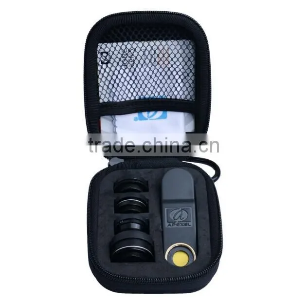 5 in 1 phone lens mobile phone camera wide angle macro fisheye zoom filter 5pcs camera lens set for iPhone Samsung Huawei