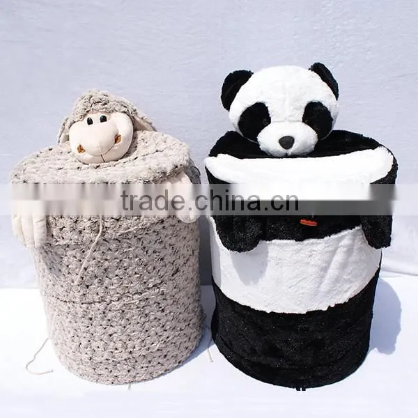 Folded hamper basket
