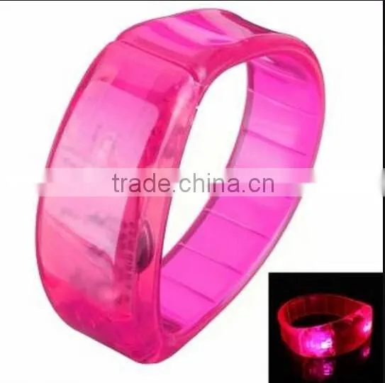 Light Glows Bracelet / Voice Control LED Wristbands / flashing led wristbands