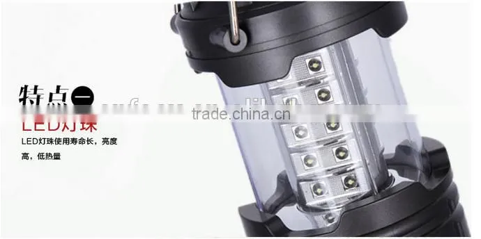 Outdoor Camping Multi-functional Portable Emergency USB Rechargeable Bright LED Light Lamp Flashlight