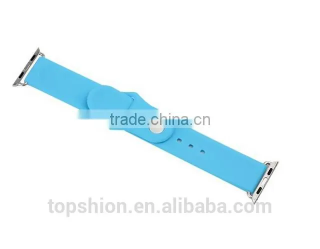 2016 Top Seller on Alibaba Sport Wristband for Apple Watch Silicon Band Strap with Connector for both 38MM and 42MM