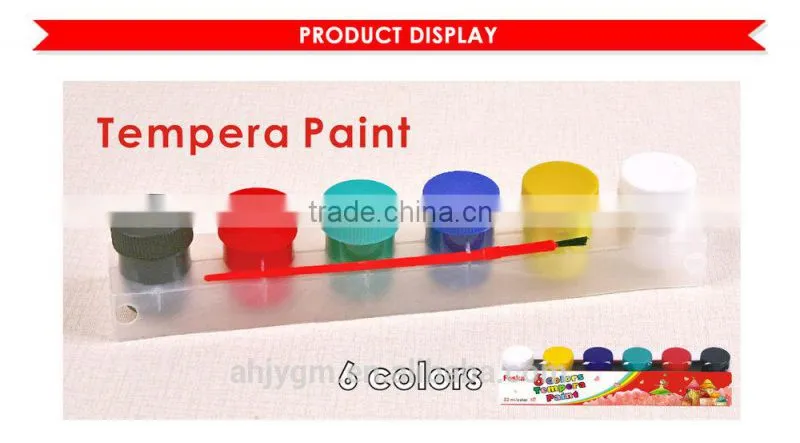 New Design 6 Colors Tempera Paints/water painting color