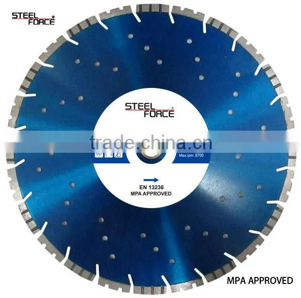 Combo laser Welded Turbo Universal Stone Cutter Diamond Saw Blade for Granite