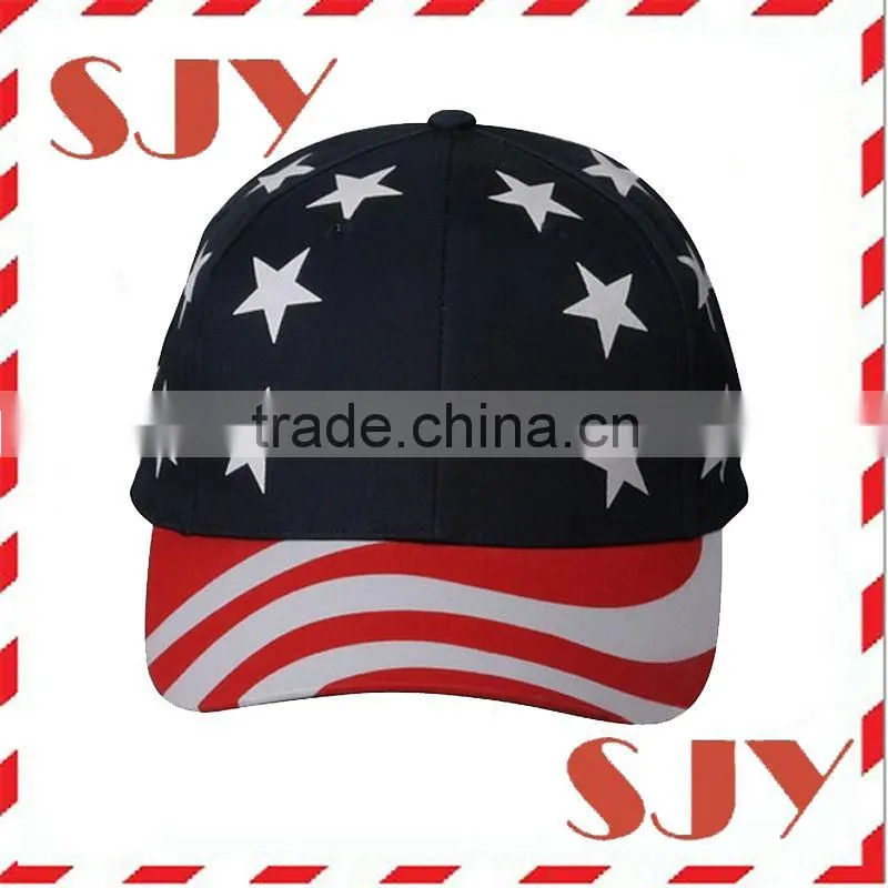 6 panel flames embroidery high profile high quality golf caps