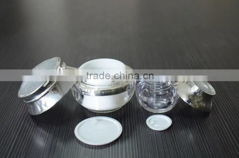 China wholesale acylic cosmetic jars luxury packing cream jar plastic containers
