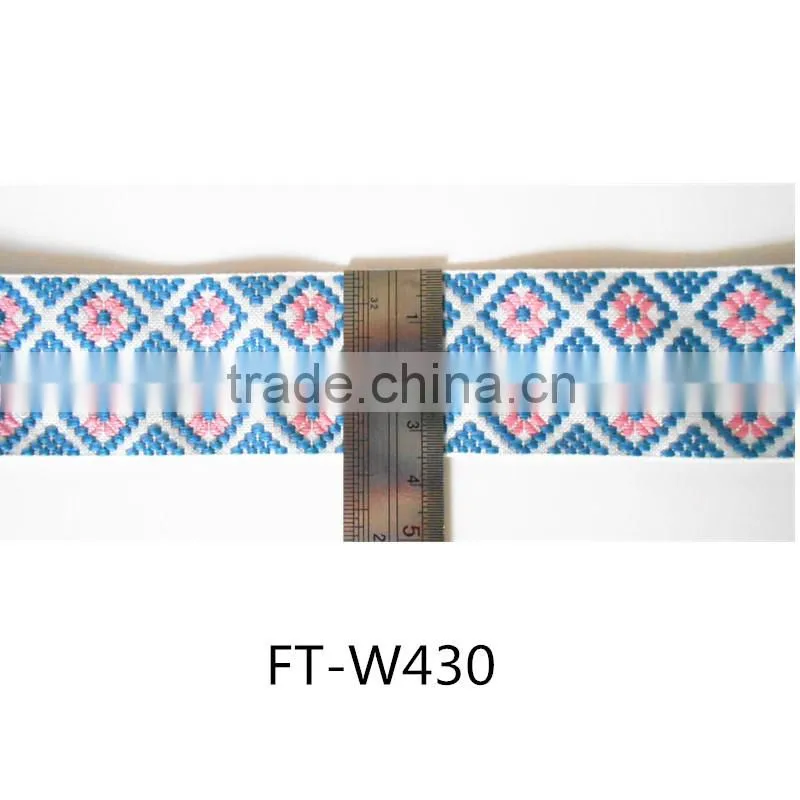 Factory Customize High Quality Fabric Jacquard Webbing 35mm