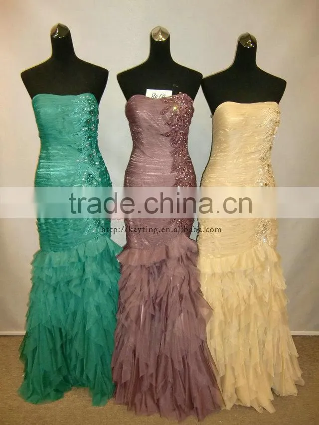 Strapless off shoulder horizontal neckline ruched garden wedding mother of bride dresses