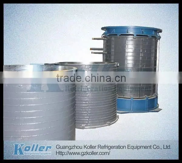 Koller flake ice machine evaporated durm with ice cutter for heat exchange