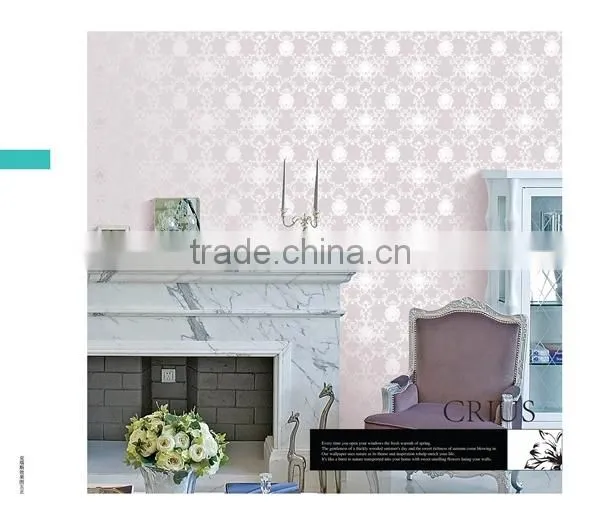 strip flowers vinyl wallpaper with beautiful design