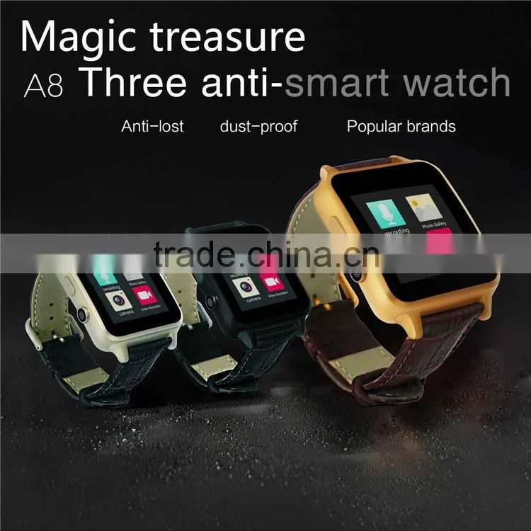 2016 ce rohs smart watch ios bluetooth sport watch podemeter a8