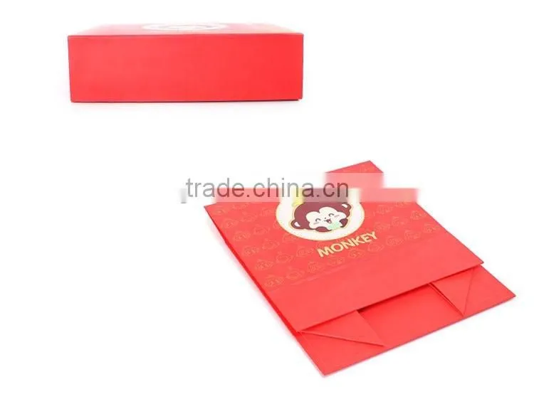 Best newly Red paper gift packaging box for sale