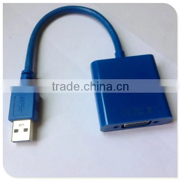 2014 hotsell USB 3.0 cable factory price USB 3.0 TO VGA converter
