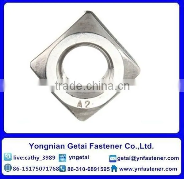 Stainless Steel 304 Square Nuts