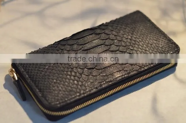 Custom Money Wallet, China Sopplier 100% Real Python Genuine Leather Wallet