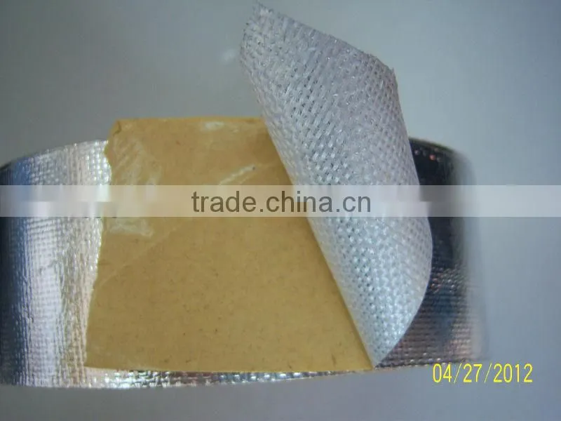 Aluminum Foil Fiberglass Tape For AC Duct/Refrigerator,insulation tape