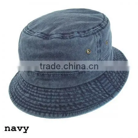 wholesale pigment dyed twill washed bucket hats