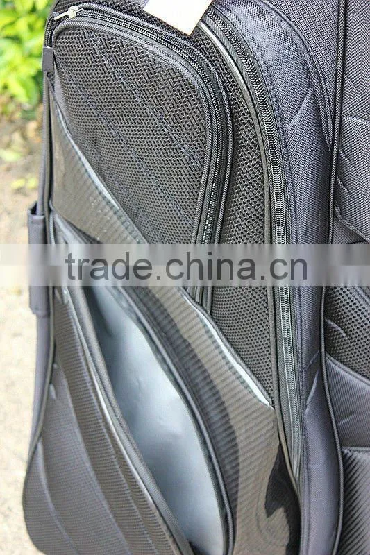 more order for two side cooler pocket pu+nylon golf bag