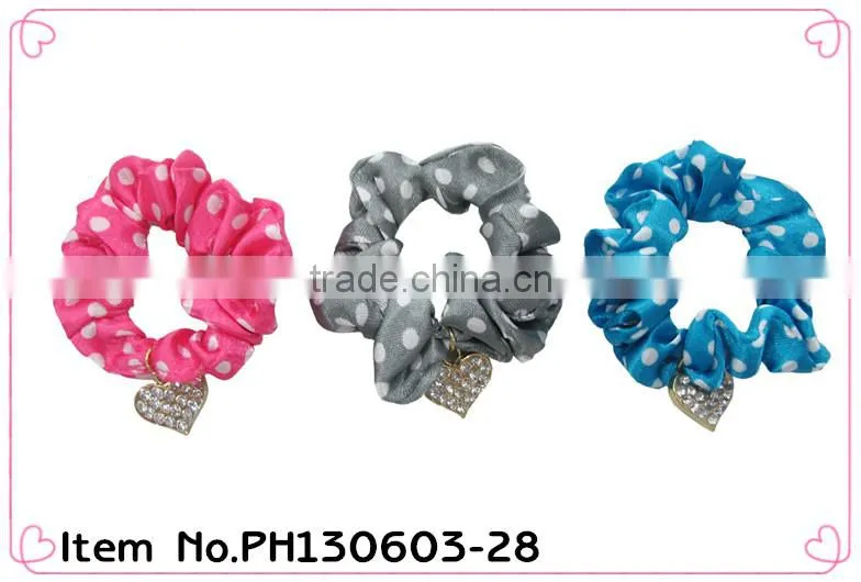 fabric hair scrunchie ,fabric Ponytail Holder hair elastic band