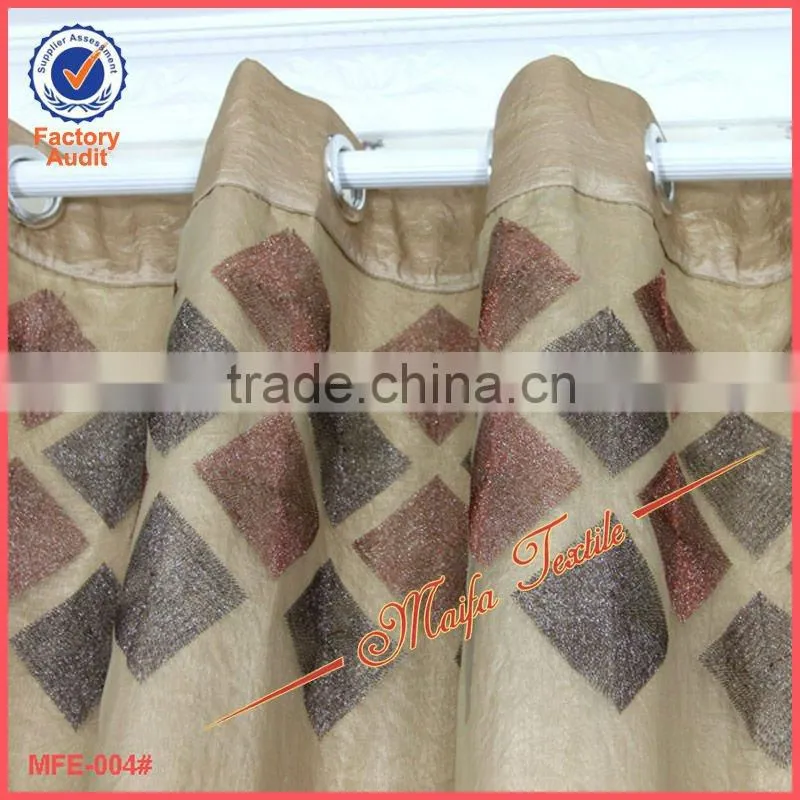 On Sale!2 Layers!Embroidered High Quality Readymade Sheer Curtain