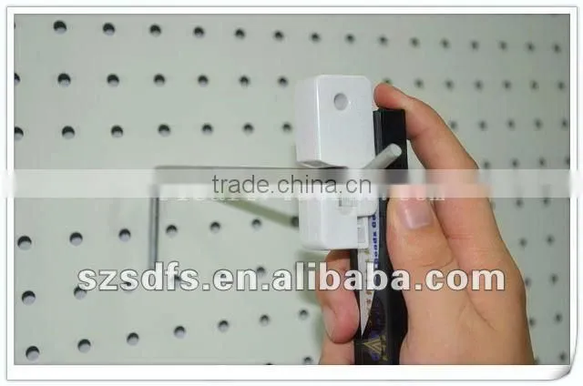 Slatwall hook magnetic stop hook lock for retail security stop lock for retail hook anti lose/anti theft
