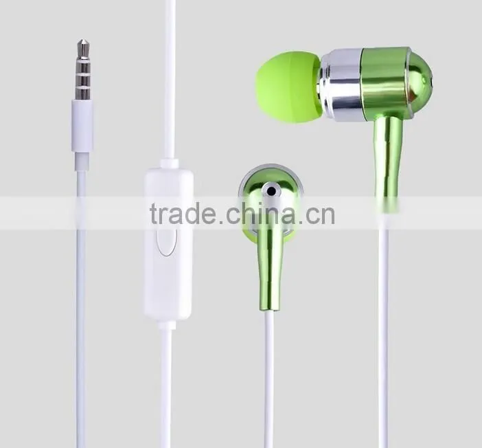 tangle free metal earphone with handsfree mic