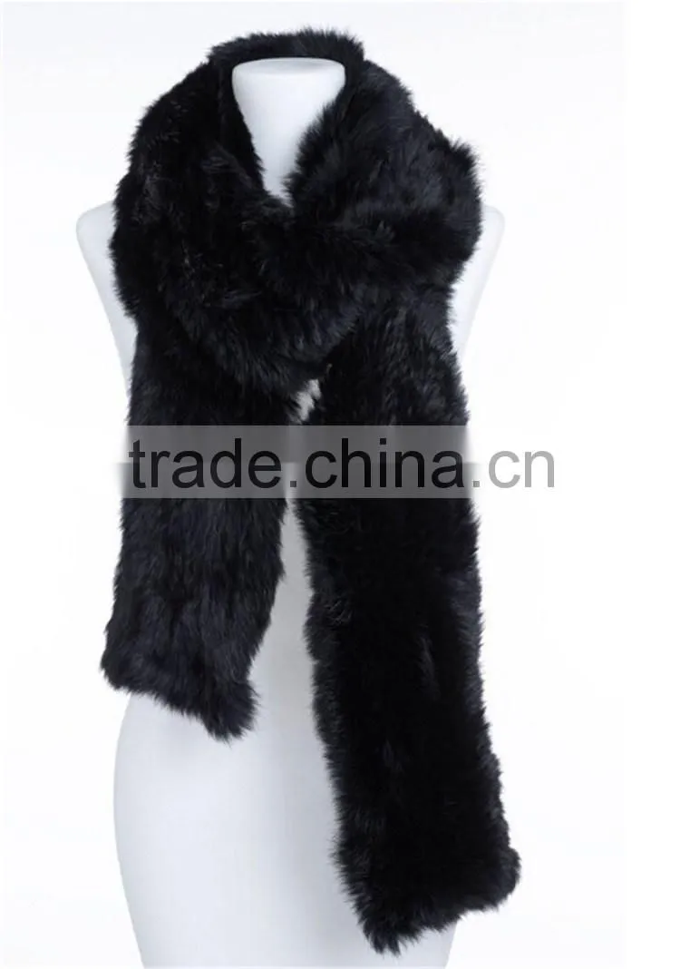 fashion alibaba gold supplier faux rabbit fur scarf 2016