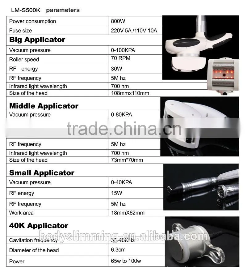 Cavitation RF Weight Loss Machine Wrinkle Remove Slim Belly Power Shape Vacuum Price