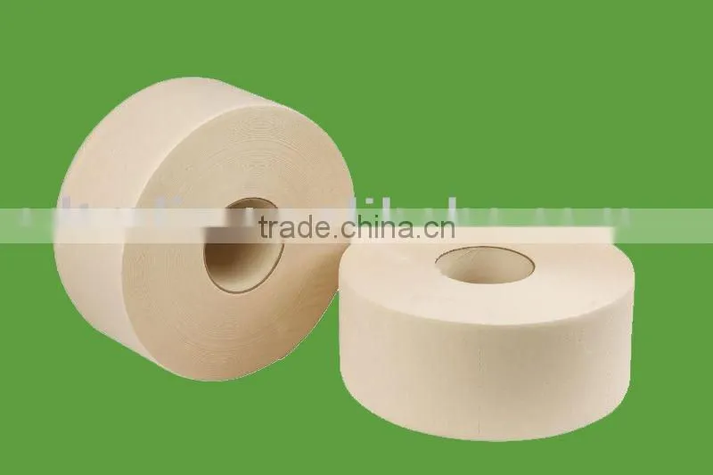 100% non-wood unbleached jumbo roll toilet paper