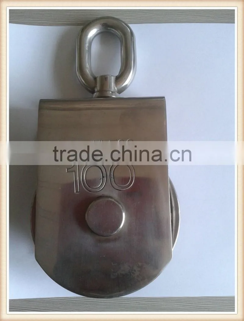 made in Chinas 5-100mm nylon wheel swivel stainless steel nylon marine pulley blocks