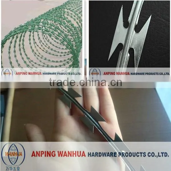 Anping Wanhua hot dipped galvanized concertina razor barbed wire price
