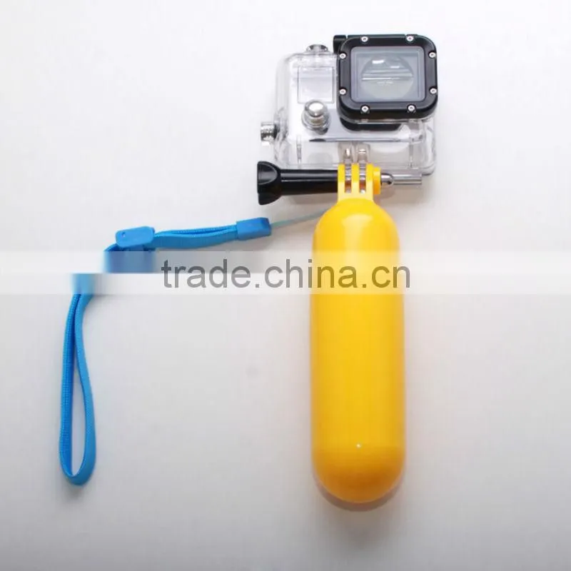 Yellow color Go pro floating Hand Grip for go pro hero4/3+