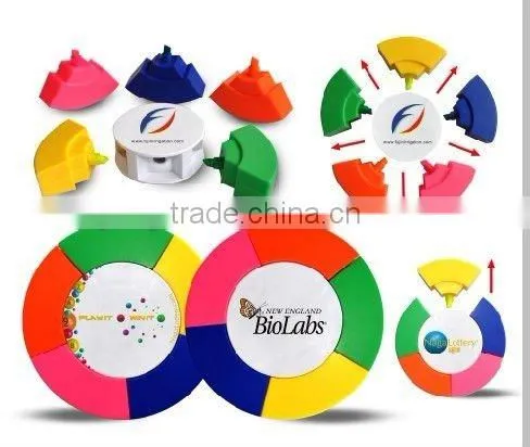 New Color Daisy flower highlighter pen set gift