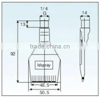 Aluminium Stainless steel Water Removing Air Curtain Blow off Wind Spray Jet Nozzle
