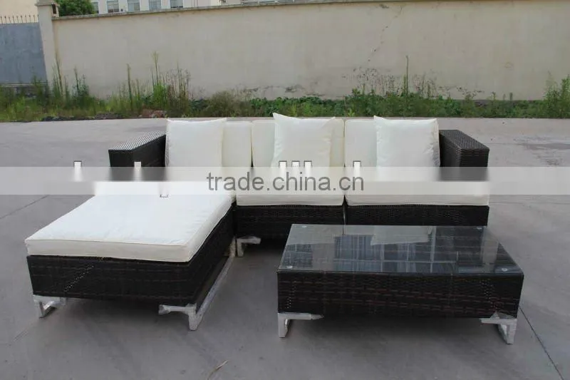 Garden wicker sofa