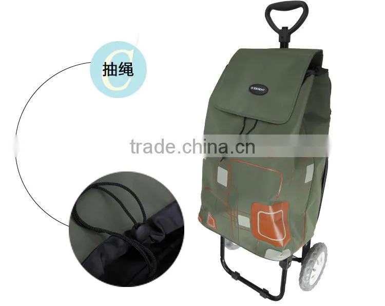 BAG00112 Telescopic Handle Shopping Carts with Seat