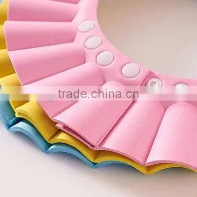 silicone buckle baby shower shield cap avoid water hurt eyes baby shower necessary