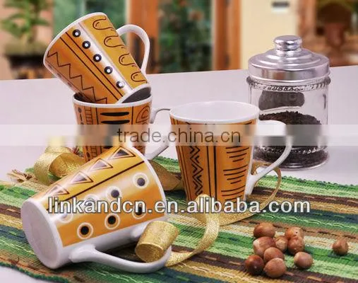 elegent ceramic coffee mug with decal