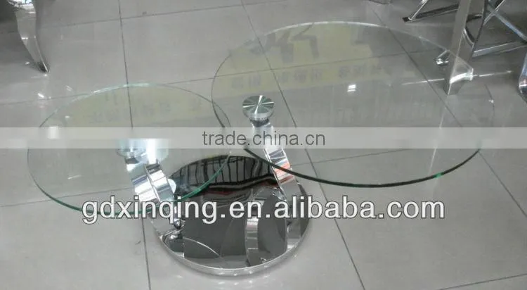 rotating glass coffee table- C96