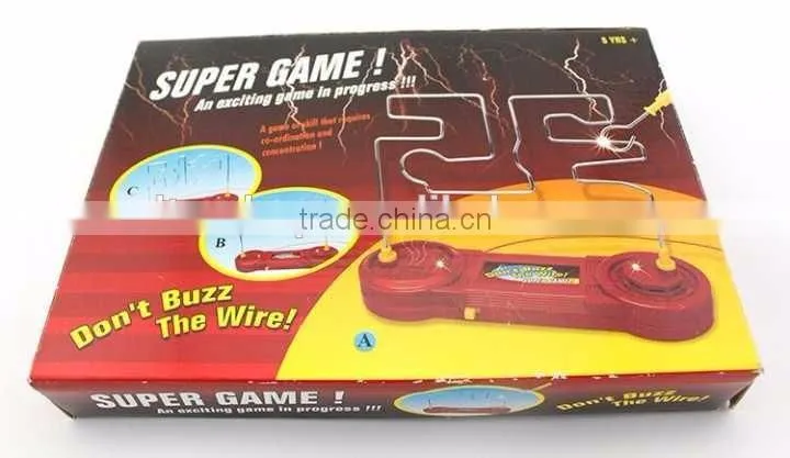 Electric Buzz Wire Game Toy, Hot-selling Electric Hearbeat Shocking Maze Toy For Wholesale